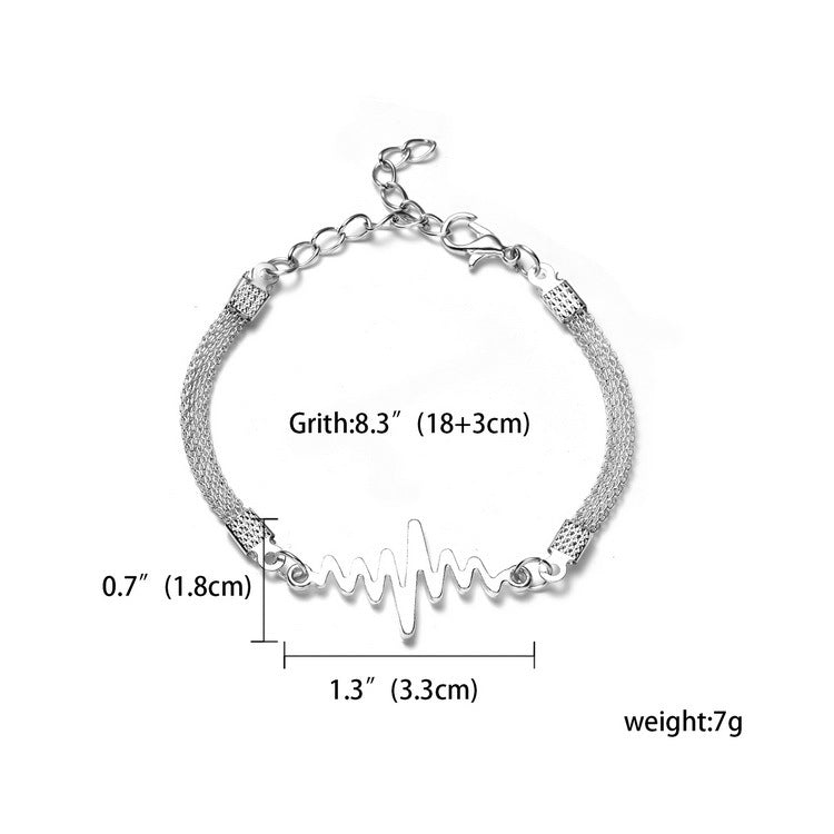 Fashion Animal Sier Plated Owl Butterfly Bracelets