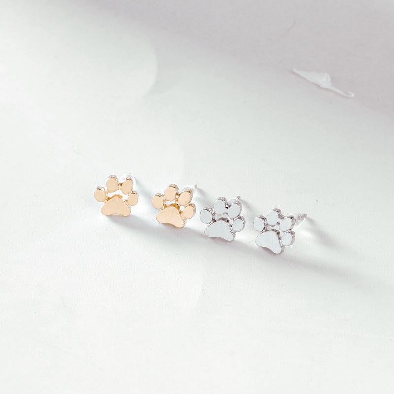 Cats Palm Ear Alloy Plating Color Retention Earrings