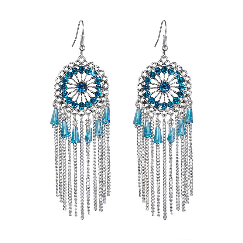 Chinese Style Vintage Tassel Female Elegant Earrings