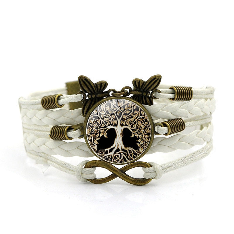 Time Stone Female Accessories Infinite Symbol Butterfly Woven Bracelets