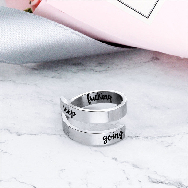 Popular Jewelry Personalized Stainless Steel Titanium Rings