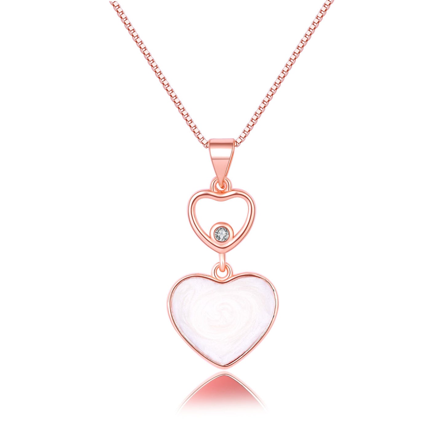 Chen Fashion Creative Black Epoxy Love Pendants