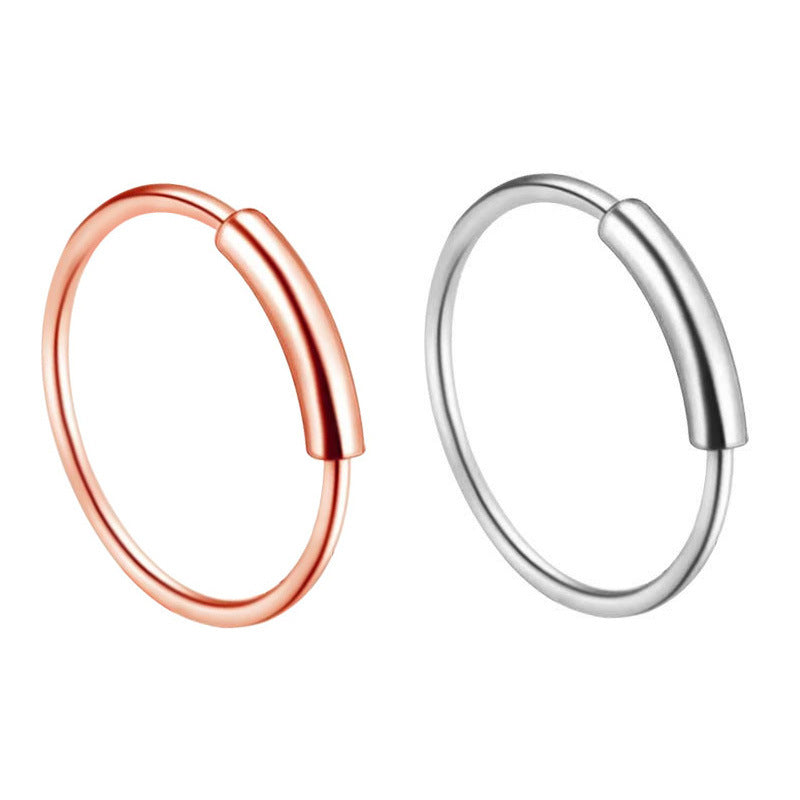 Beautiful Nose Nail Puncture Stainless Steel Earrings