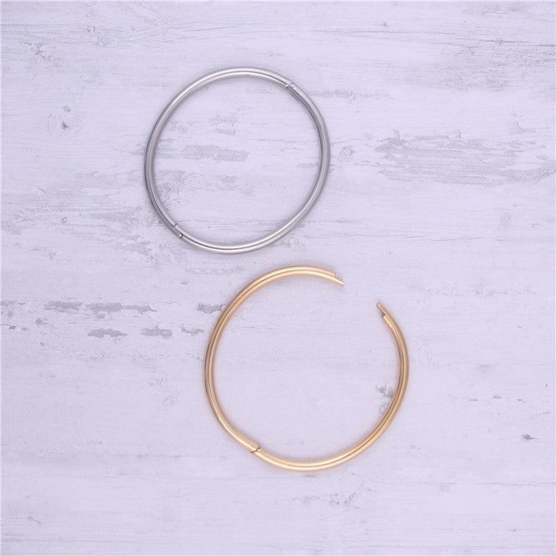 Women's Polished Titanium Steel Metal Sier Golden Summer Goose Bracelets