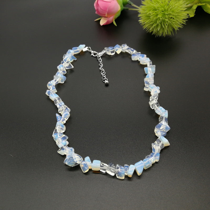 Crystal Irregular Gravel Clavicle Chain Creative Necklaces