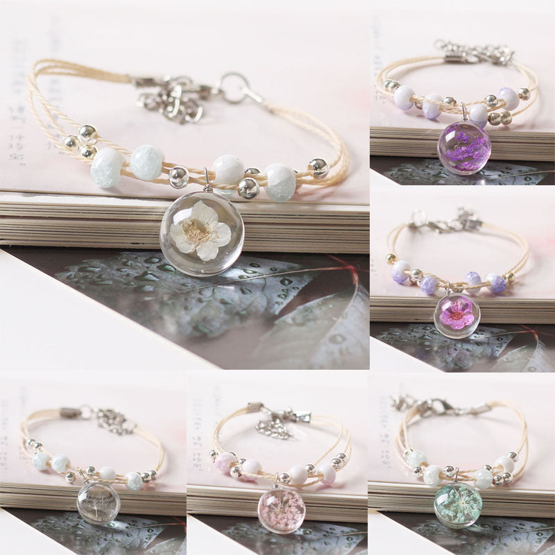 Creative Design Fresh Simple Female Personality Dried Bracelets