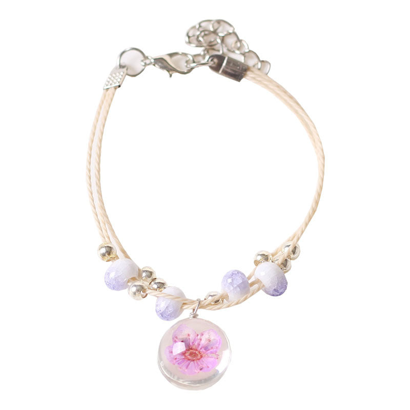 Creative Design Fresh Simple Female Personality Dried Bracelets