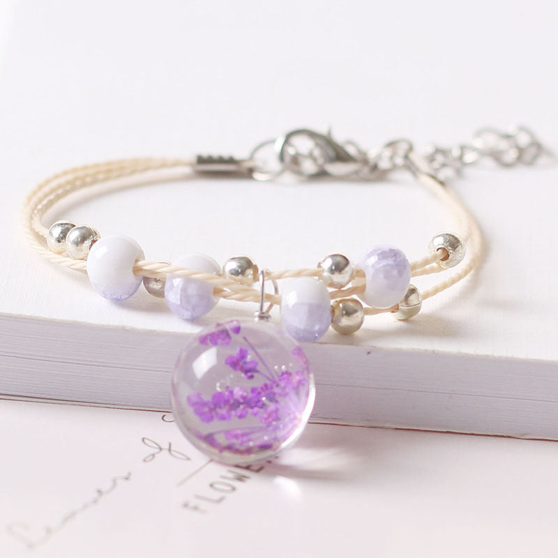 Creative Design Fresh Simple Female Personality Dried Bracelets