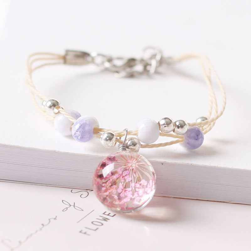 Creative Design Fresh Simple Female Personality Dried Bracelets