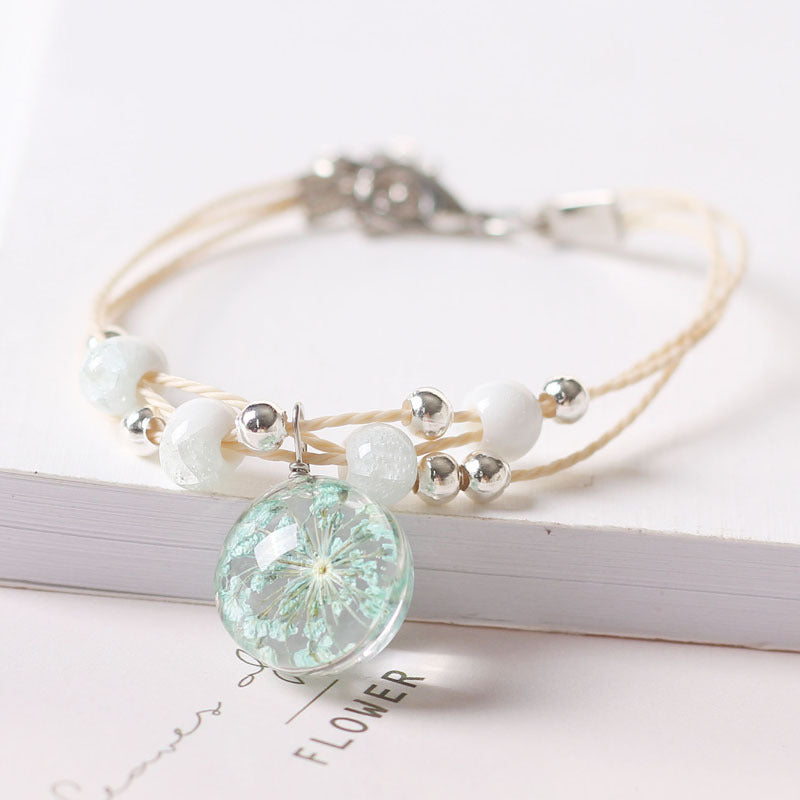 Creative Design Fresh Simple Female Personality Dried Bracelets