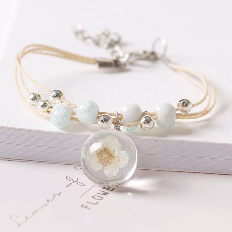 Creative Design Fresh Simple Female Personality Dried Bracelets