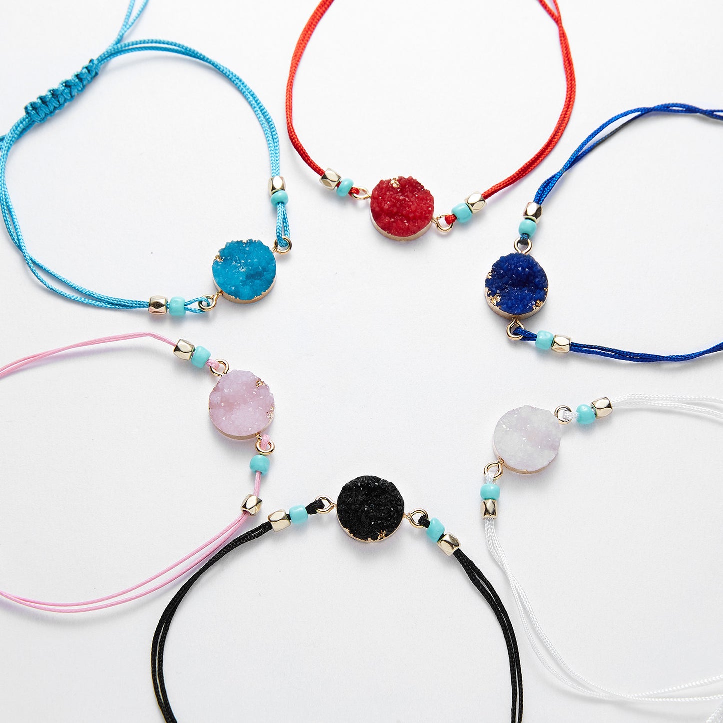Style Simple Creative Resin Stone Woven Bracelets