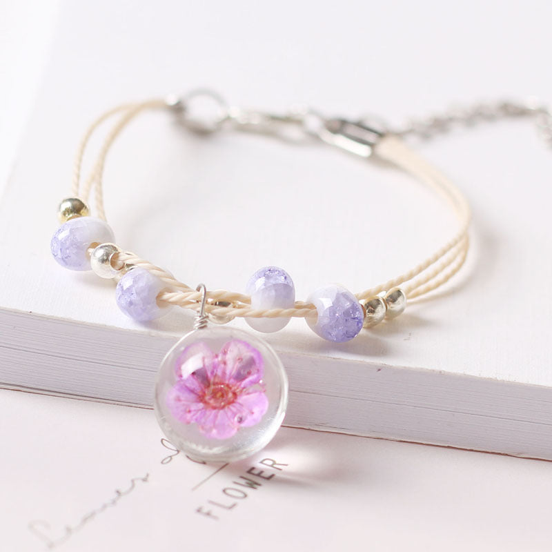 Creative Design Fresh Simple Female Personality Dried Bracelets