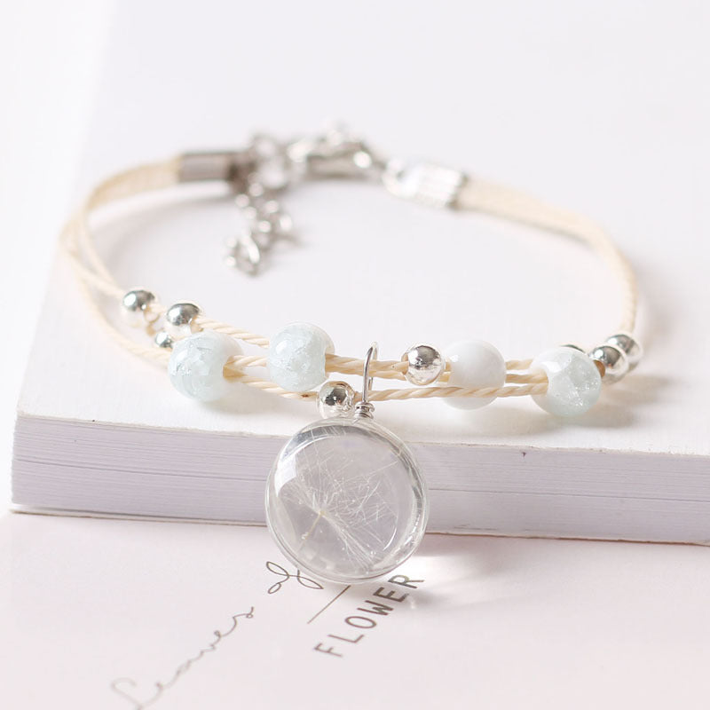 Creative Design Fresh Simple Female Personality Dried Bracelets