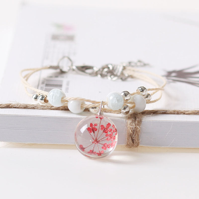 Creative Design Fresh Simple Female Personality Dried Bracelets
