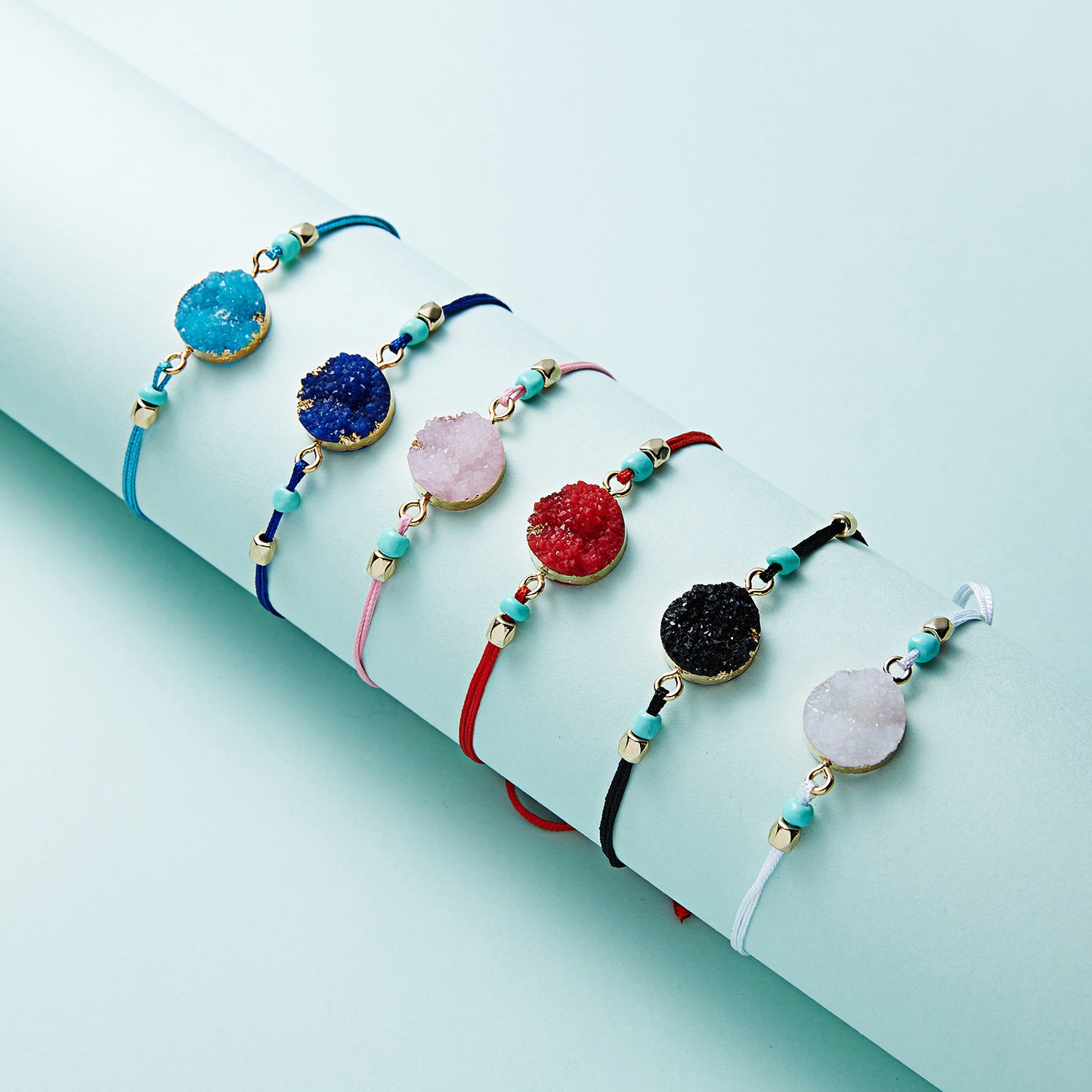 Style Simple Creative Resin Stone Woven Bracelets