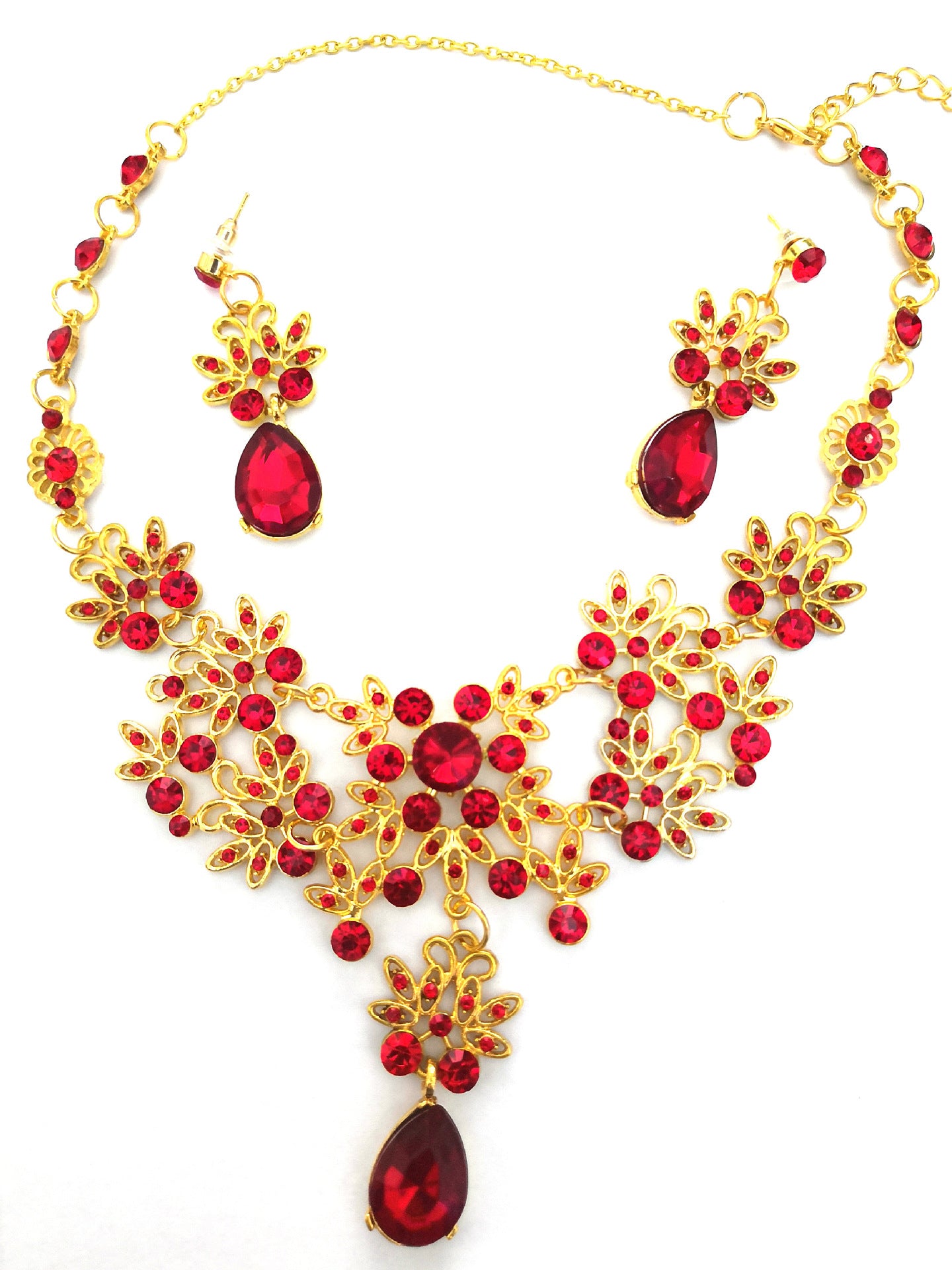 Bride Ornament Butterfly Big Water Drop Necklaces
