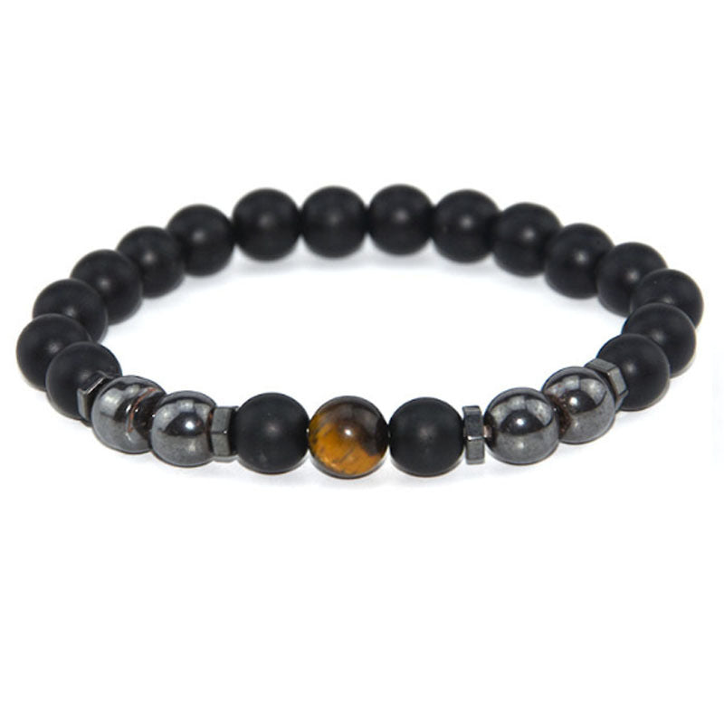 Magnetic Hematite White Turquoise Handmade Beaded Bracelets