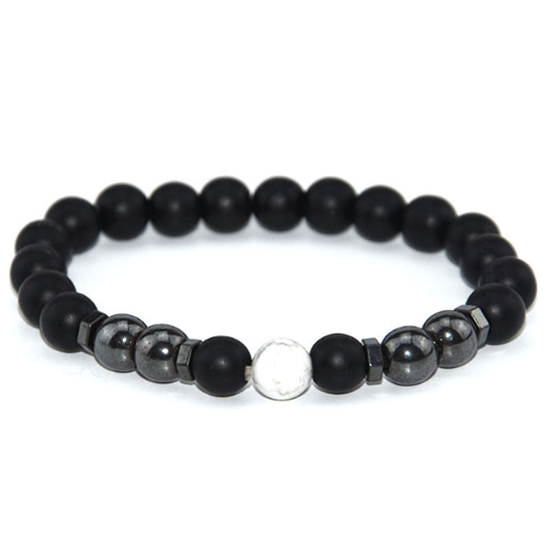 Magnetic Hematite White Turquoise Handmade Beaded Bracelets