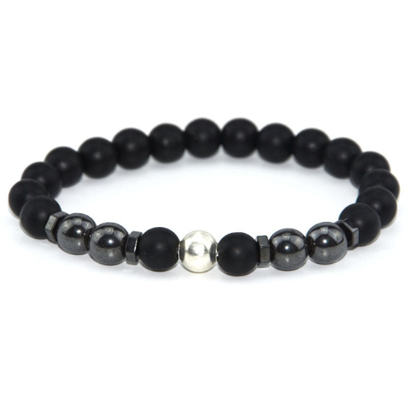Magnetic Hematite White Turquoise Handmade Beaded Bracelets