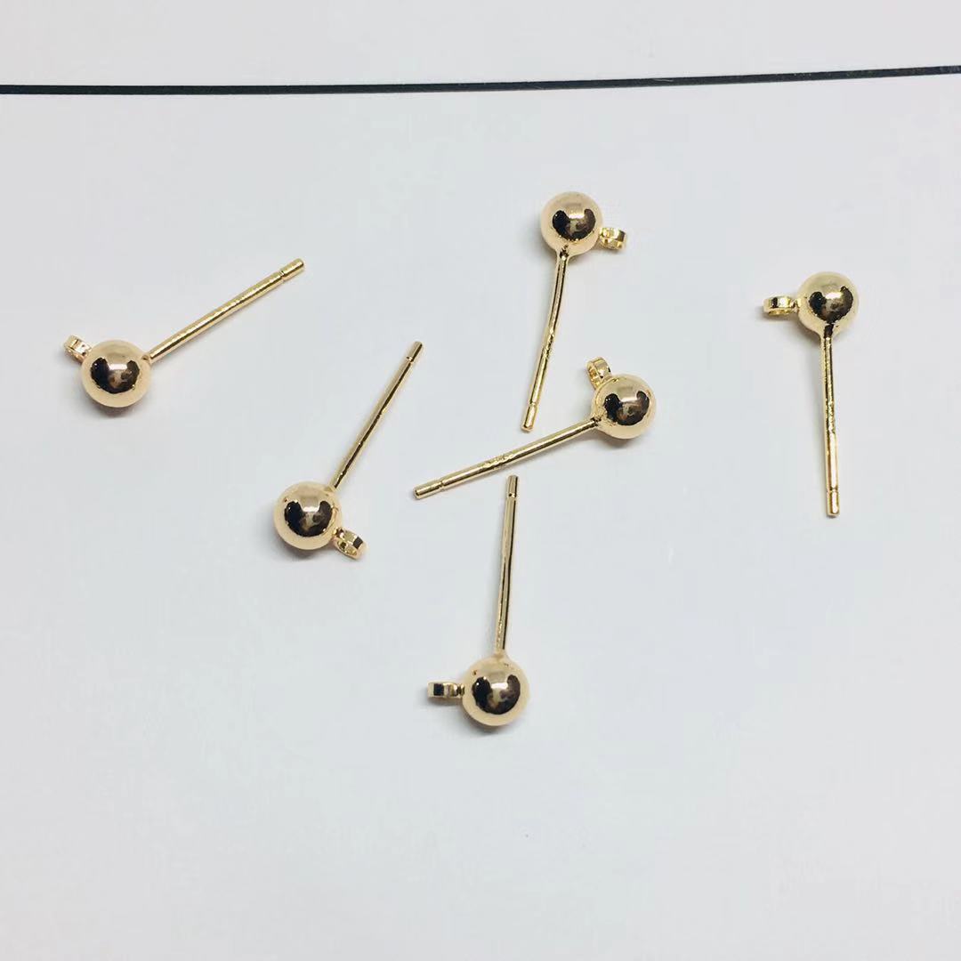 Round Head Ball Strap Ear Hanger Ornament Accessories Handmade Earrings