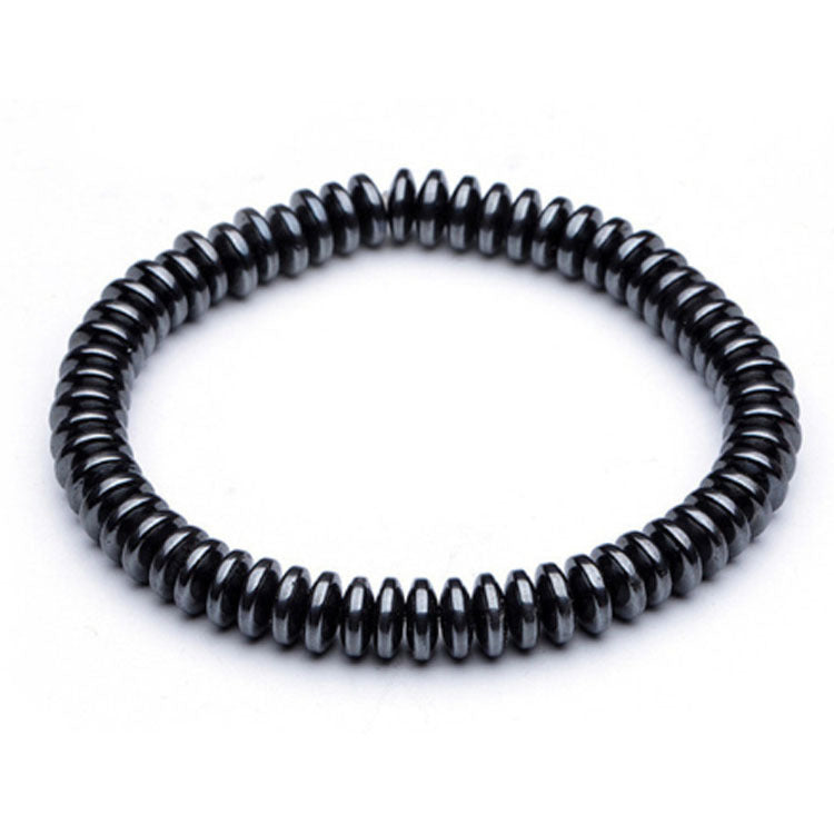 Men's Nature Tigereye Sier Hematite Charm Fashion Bracelets