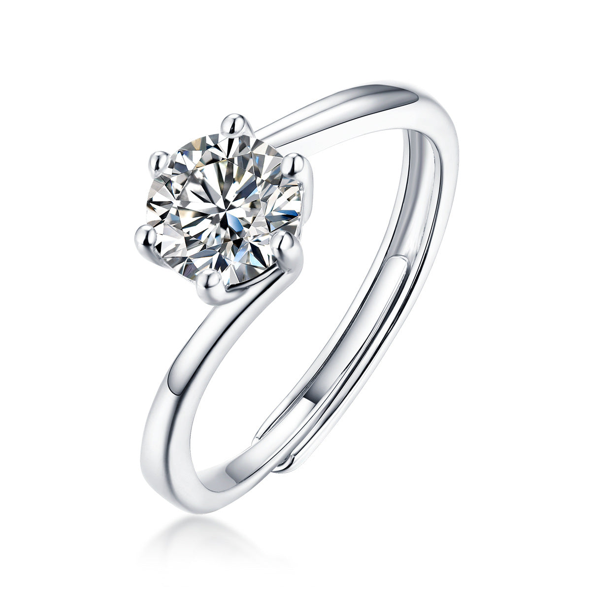 Women's Creative Trend Open Mouth Sier Holder Rings
