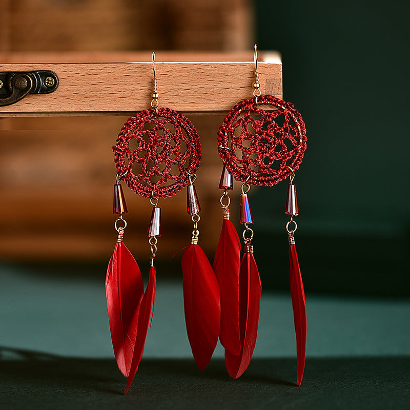 Your Long Copper Chain Retro Elegant Eardrops Earrings