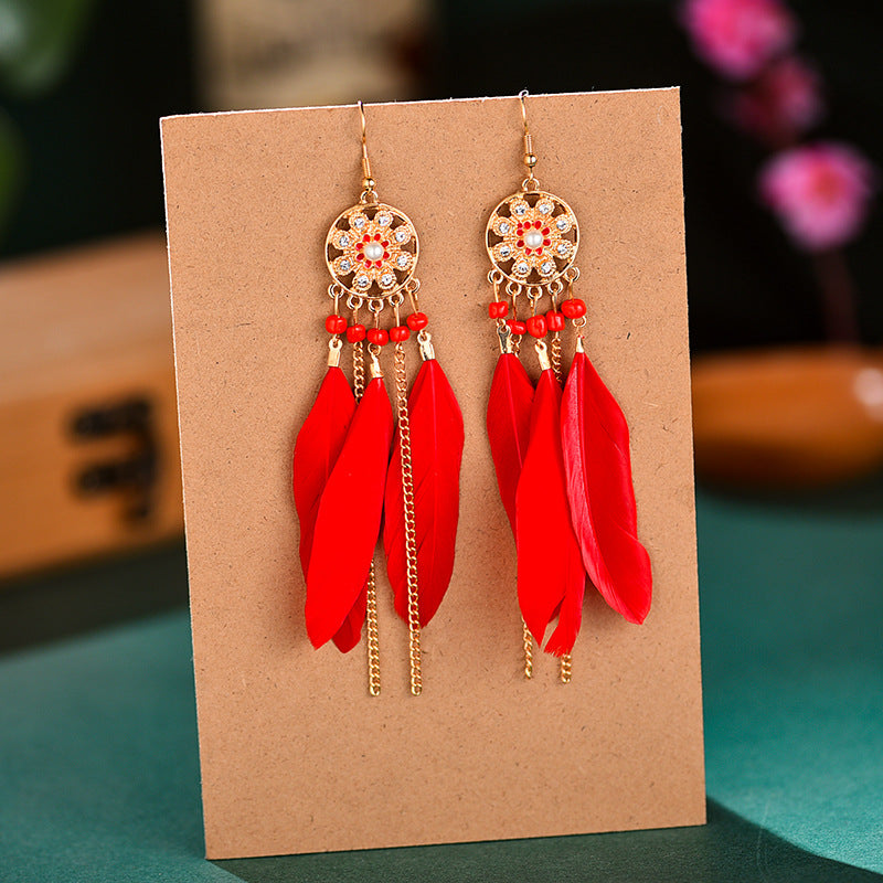 Color Fresh Literature Art Feather Your Earrings