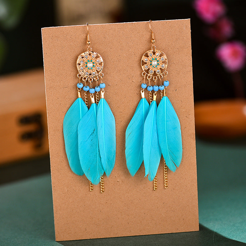 Color Fresh Literature Art Feather Your Earrings