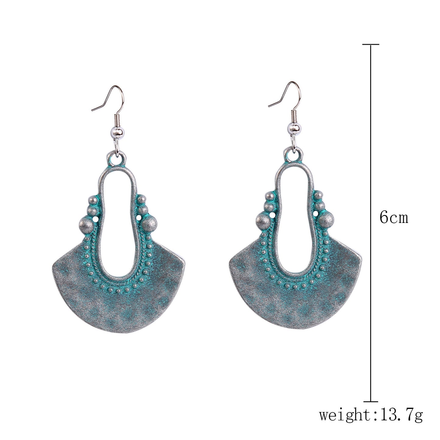 Ethnic Style Turquoise Suit Bohemian Vintage Rings