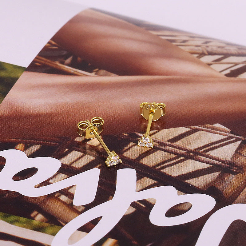 Sterling Sier Ornament Fashion Artistic Temperament Earrings