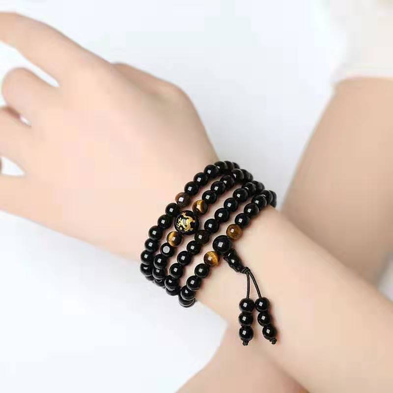 Women's & Men's Obsidian Zodiac Couple Korean Style Jewelry Bracelets