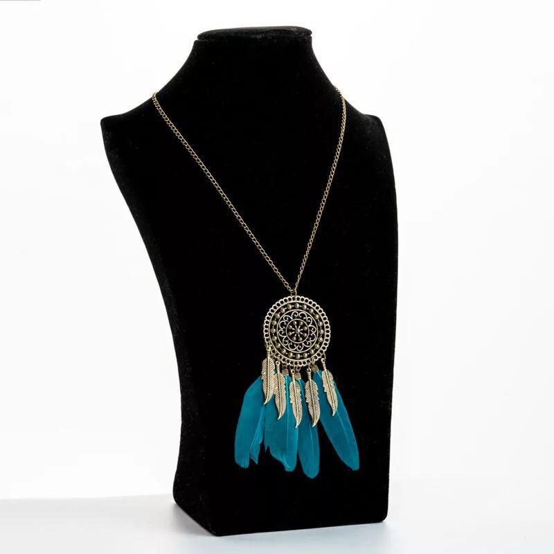 Attractive Cool Vintage Feather Bohemian Long Necklaces
