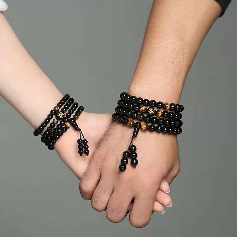 Women's & Men's Obsidian Zodiac Couple Korean Style Jewelry Bracelets