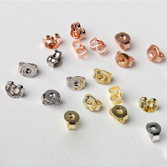 Sier Butterfly Earplug Accessories Gold Ear Earrings