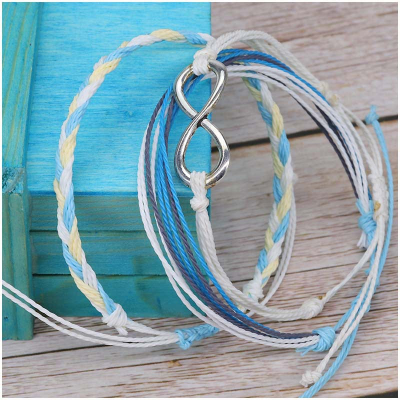 Waterproof Wax Line Woven Hand Strap Bracelets
