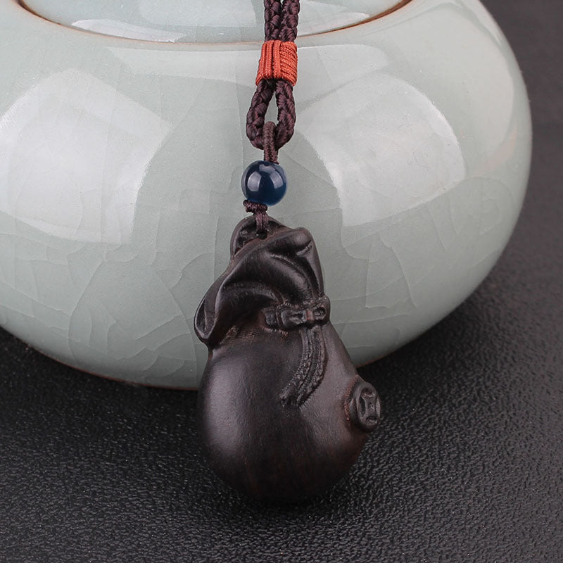 Women's & Men's Handmade Ethnic Style Blackwood Safety Buckle Pendants