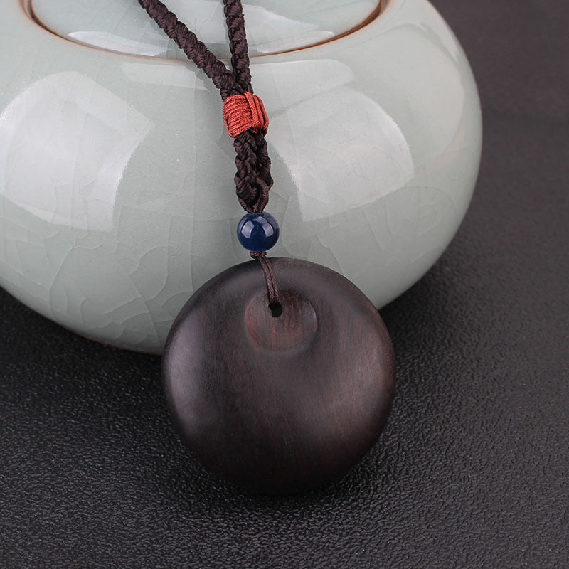 Women's & Men's Handmade Ethnic Style Blackwood Safety Buckle Pendants