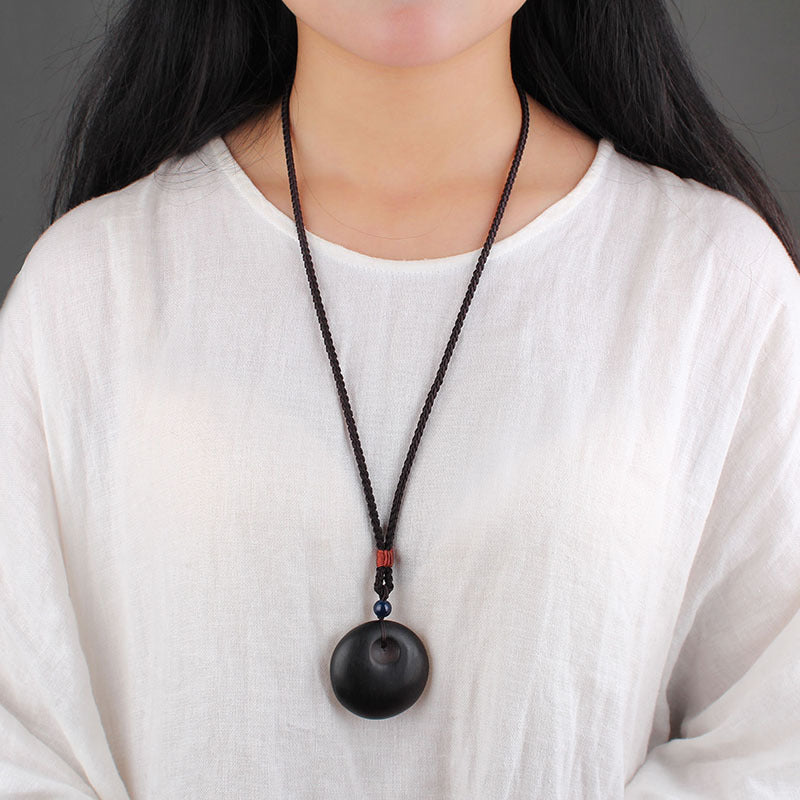 Women's & Men's Handmade Ethnic Style Blackwood Safety Buckle Pendants