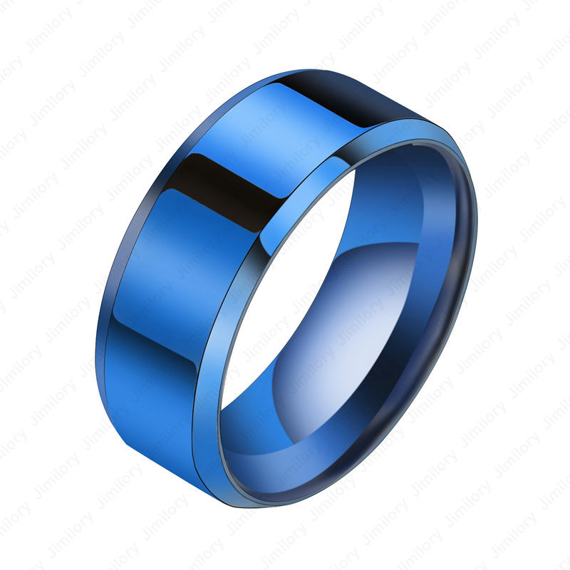 Women's & Men's Simple Style Personality Finger Stainless Steel Rings