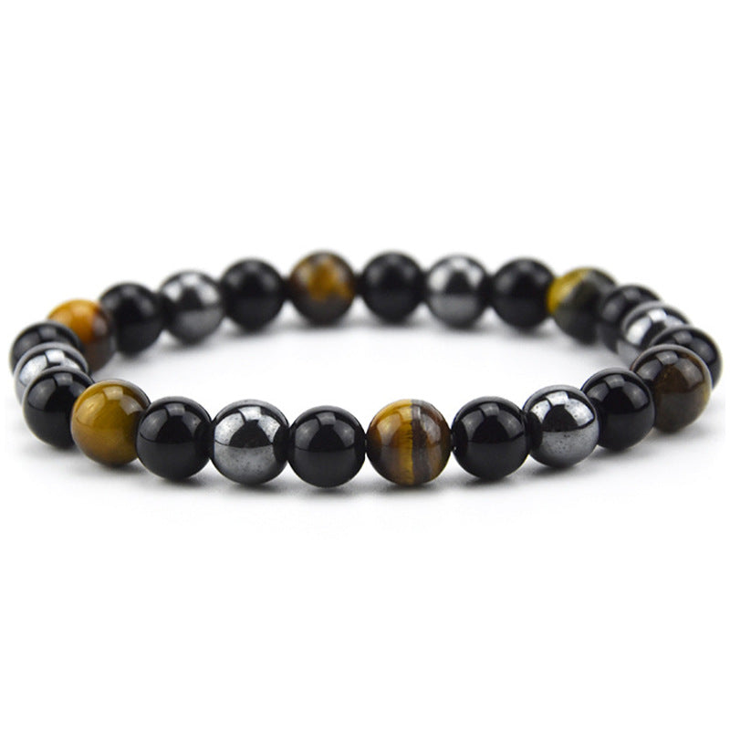 Men's Tigereye Haematite Imitation Obsidian Ornament Bracelets
