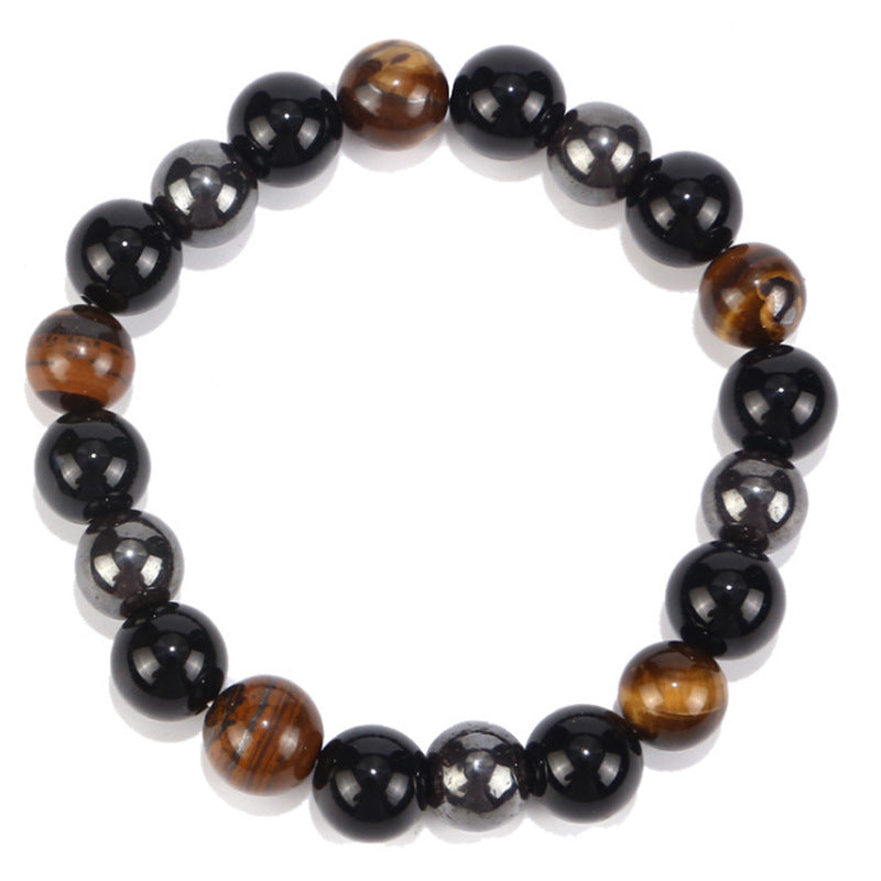 Men's Tigereye Haematite Imitation Obsidian Ornament Bracelets