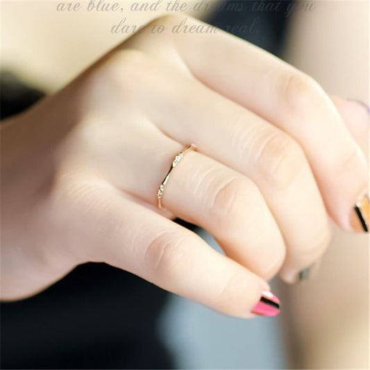 Women's Durable Ornament Nine Simple Small Rings