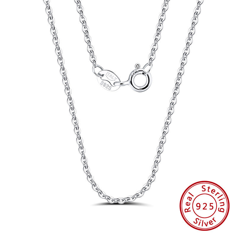 Sier Choker Cuban Link Chain Car Necklaces