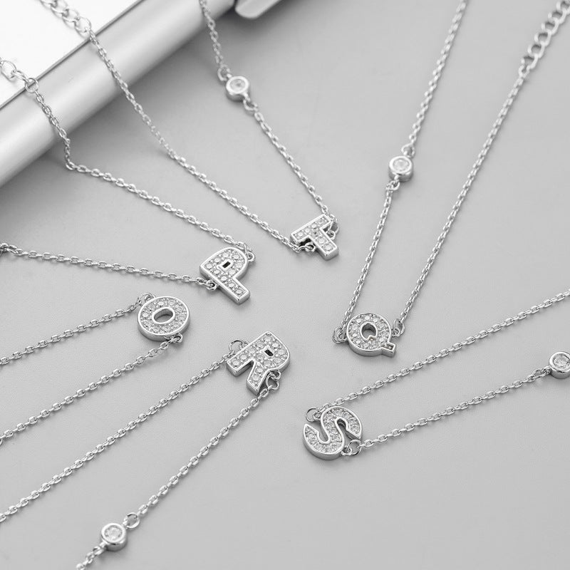 Micro Inlaid Zircon English Letter Temperament Bracelets