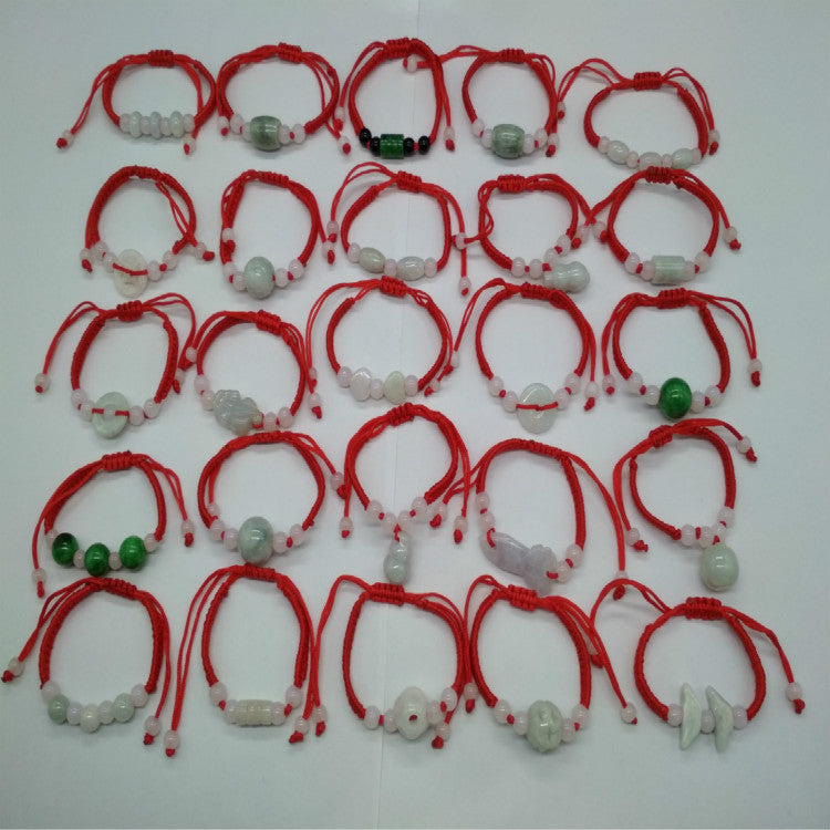 Jade Red Rope Life Hand-woven Stall Bracelets