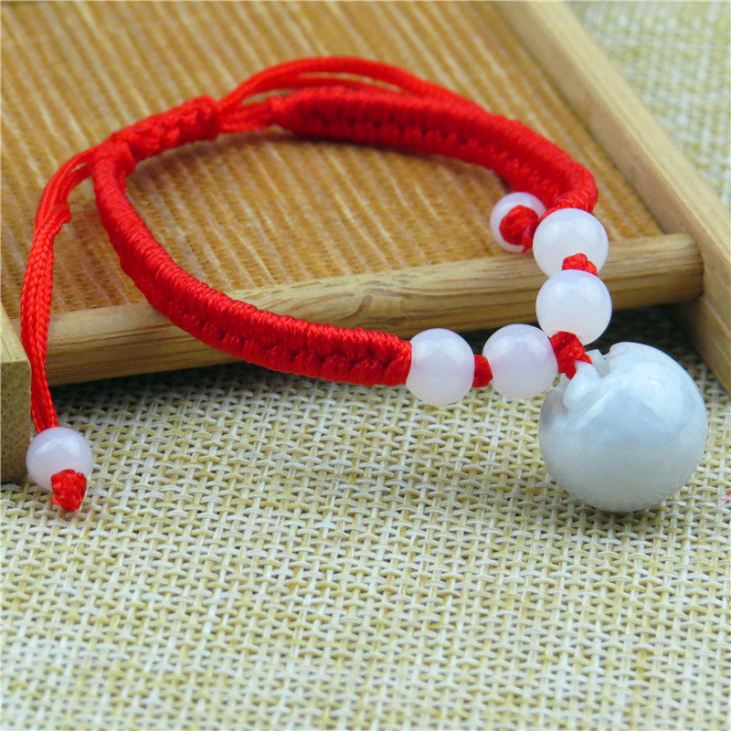 Jade Red Rope Life Hand-woven Stall Bracelets