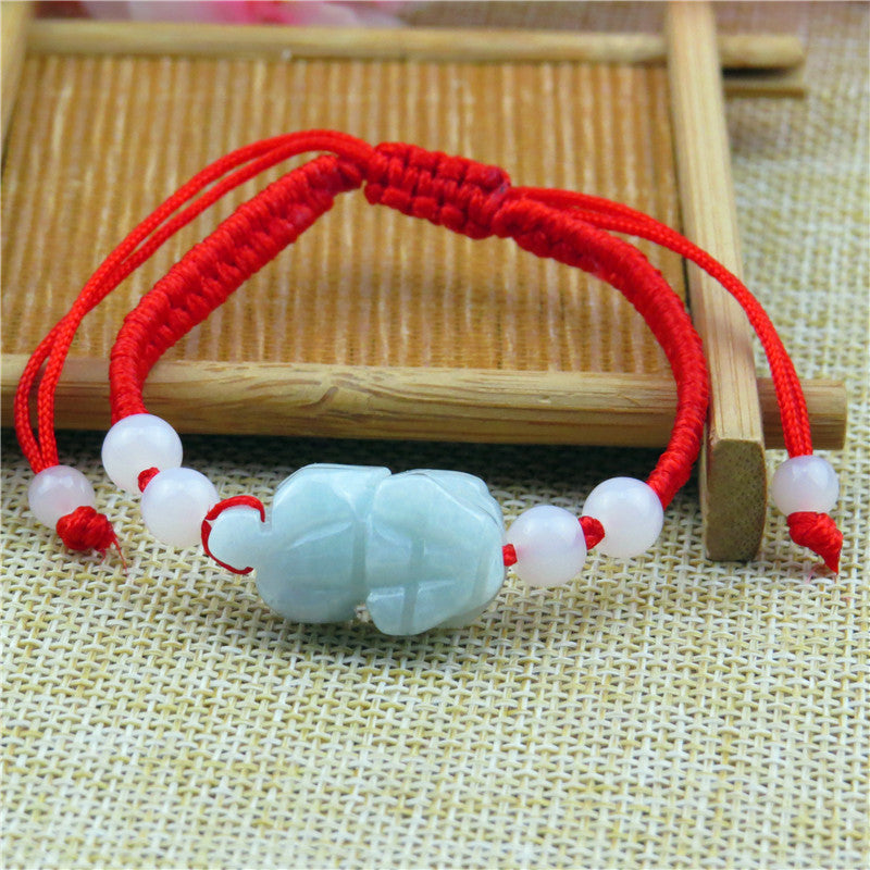 Jade Red Rope Life Hand-woven Stall Bracelets