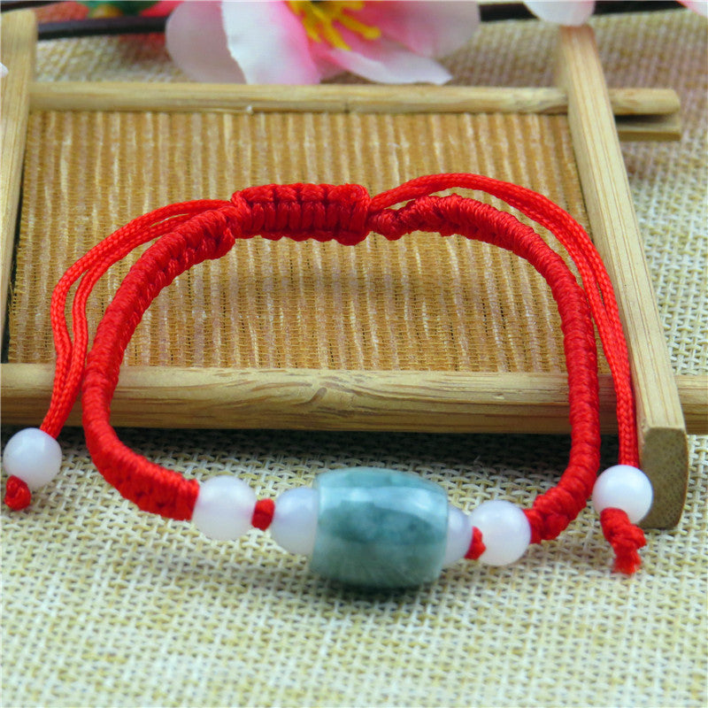 Jade Red Rope Life Hand-woven Stall Bracelets